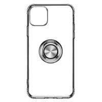 for Iphone 11Pro Max Soft TPU Elastic Ring Bracket Case, Condom - 6.5 inch Transparent