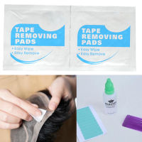 10PCS Adhesive Tape Remover Pads Hair Glue Remover Wig Glue Remover Tape Hair Tape Remover Hair Bonding Remover Solvent Pads