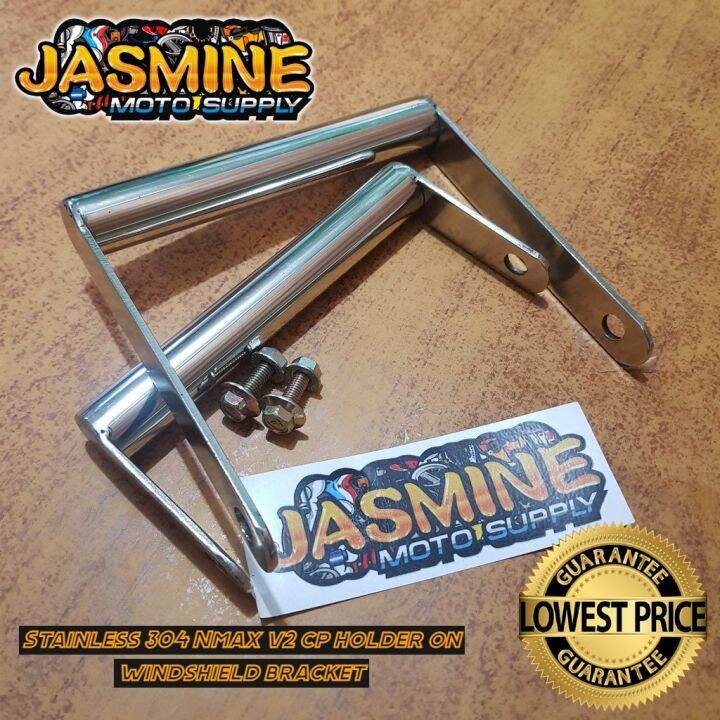 Nmax v2 cp holder on windshield bracket Stainless 304 Lazada PH