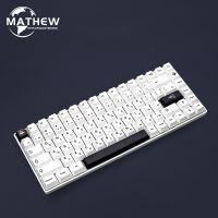 BOW Keycap Minimalist White Keycaps พร้อม Sub Legend PBT Sublimation Cherry Profile แป้นพิมพ์เครื่องกล Diy