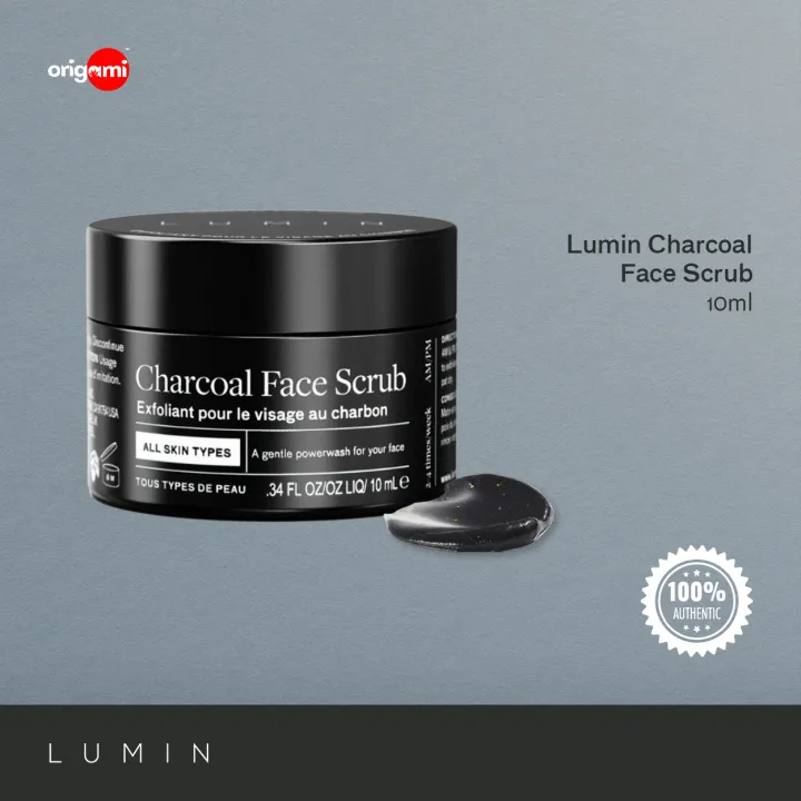 Lumin Skin Travel Size Charcoal Exfoliating Face Scrub 10ml Lazada PH