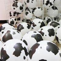 MA1MBB 10Pcs 12inch Cow Print Latex Balloons Funny for Birthday Party Decorations Cowboy Theme Supplies