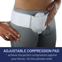 1PC Hernia Belt Truss for Inguinal Sports Hernia Support ce Pain Relief Recovery Strap with 1 Removable Compression Pad Herni