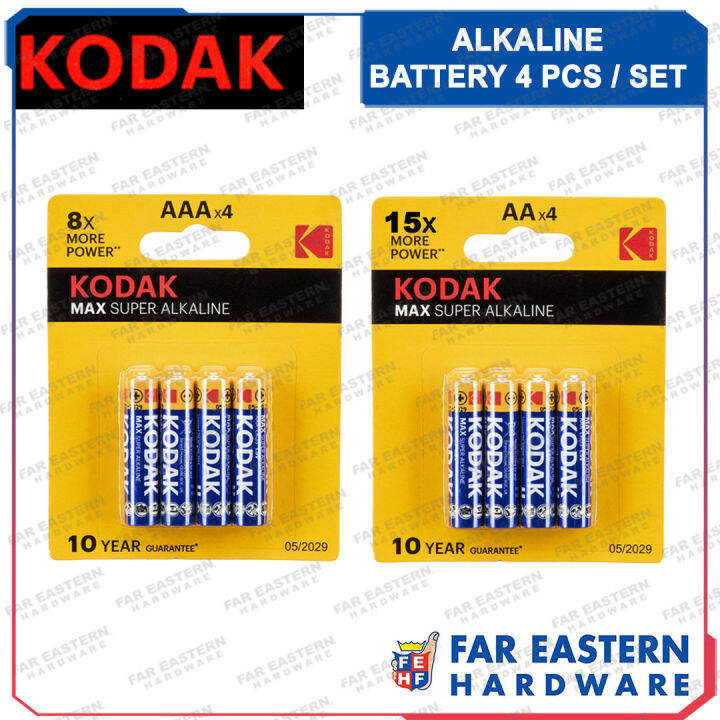 KODAK AA AAA Alkaline Battery Batteries 4pcs Double A Triple A