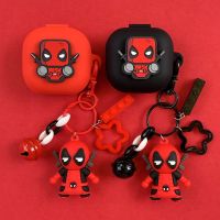 【CW】 Cartoon Earphone Cover Buds 2/Live/Pro Silicone Earbuds Protector With Keychain