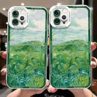 Landscape Phone Case Compatible for IPhone 14 13 12 11 Pro XS Max X XR 8 7 6 6S 14 Plus Soft Casing Silicone Transparent Shockproof TPU