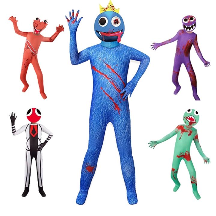 Kids Rainbow Friends Costume Red Ant Man Cosplay Jumpsuit Costume Suit