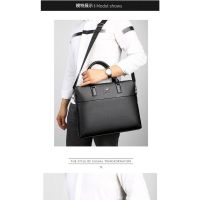 Mens business handbag, one shoulder bag, mobile phone and computer bag, One Shoulder Messenger, portable soft face, zipper and one shoulder(男士商务手提包，单肩包，手机电脑包，单肩斜挎手提软面，拉链单肩)