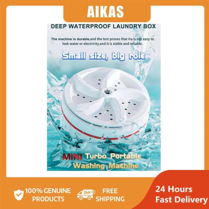 AIKAS Mini Washing Machine Ultrasonic Turbo Washing Machine Portable