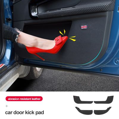 Car Door Anti-Kick Pad Leather Protection Film Cover Stickers For Mini COOPER COUNTRYMAN F54 F55 F56 F60 R55 R56 Accessories