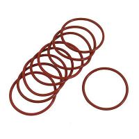 10 Pcs 46mmx2.5mm 46x2.5mm Mechanical Rubber O Ring Oil Seal Gaskets Red Bearings Seals