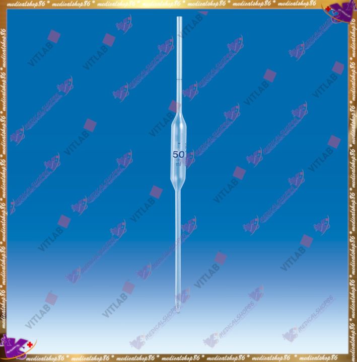 BULB PIPETTE, PP, 1mL/2mL/5mL/10mL/25mL/50mL, Class B. VITLAB (Pipet ...