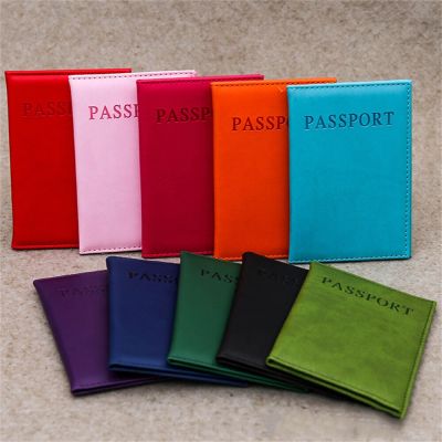 [hot]High Quality PU Leather Passport Covers Document Cover Travel English Passport Holder Ticket ID Card Protector Case Organizer