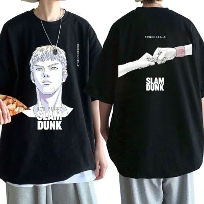 The First Slam Dunk เสื้อยืดอะนิเมะญี่ปุ่น Hisashi Mitsui Sakuragi Hanamichi เสื้อยืดผู้ชายผู้หญิงแขนสั้นผ้าฝ้ายเสื้อ T ด้านบน