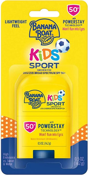 ครีมกันแดดสำหรับเด็ก-banana-boat-kids-sport-sunscreen-stick-spf50-ครีมกันแดดในรูปแบบแท่ง-ใช้งานง่าย-ของแท้จากusa