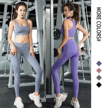 Fitness Women Yoga Set Gym 2-Piece Bras+Seamless Leggings Push up Pants  Exercise Padded Workout Running Suit Sportswear Athletic - China Yoga Suit  and Yoga Fitness price
