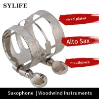 Nickel Plated Sax ALTO Saxophone Mouthpiece Ligature Double Screws