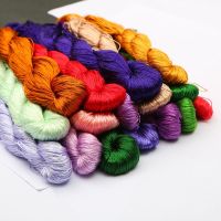 【YD】 7-8pcs Embroidery Silk Branch Threads Thread Floss Skein Hand Spiraea