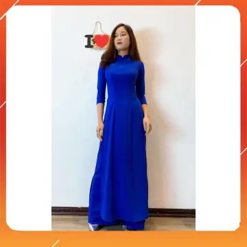 Áo Dài Truyền Thống Màu Xanh Giá Tốt T08/2023 | Mua Tại Lazada.Vn