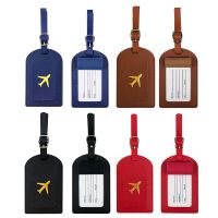 【DT】 hot  Women Men PU Leather Luggage Tag Passport Holder Suitcase Identifier Label Name ID Address Holder Identificador Maleta