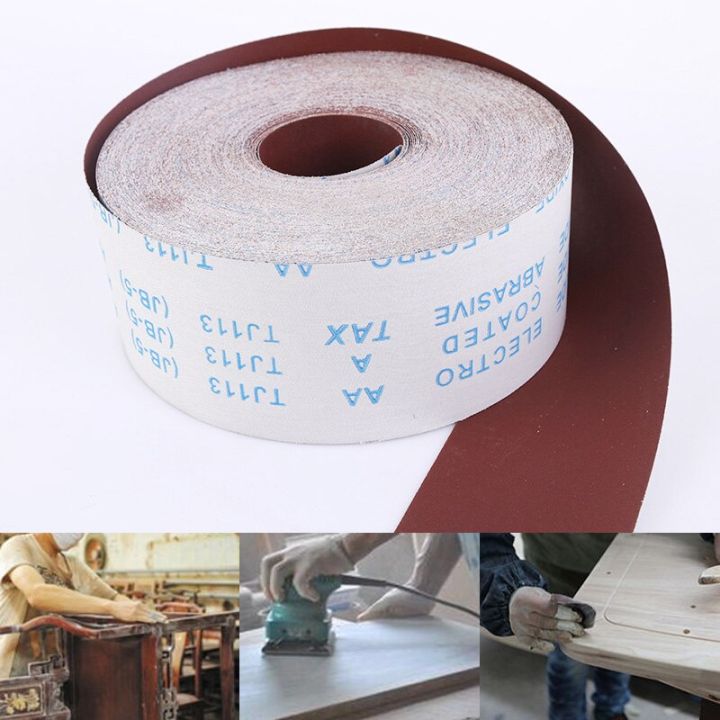 in-stock-gaqiugua6-กระดาษทรายสำหรับขัดเงาม้วนผ้าผงขัด60-800สำหรับงานโลหะเฟอร์นิเจอร์งานไม้งานขัดเครื่องบด1ม้วน
