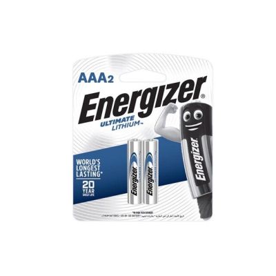 Energizer AAA ถ่านอีสแควร์ลิเธี่ยม AAA (แพ็ค 2 ก้อน) Energizer L92-BP2