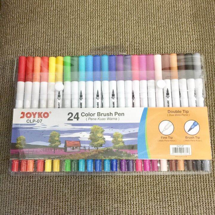 Color Brush Pen Joyko 24 Warna Lazada Indonesia
