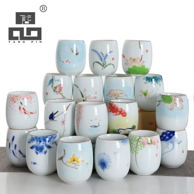 TANGPIN ceramic tea cup handpainted porcelain teacup chinese kung fu cup drinkware 190ml