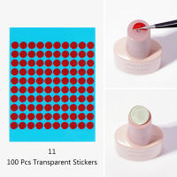 qiuq[COD] 40pcs transparent Glass Nail Art Display แสดงสีกระดานโปแลนด์ Tips Tools