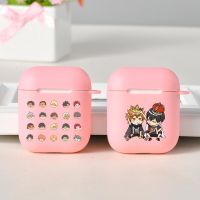 ☬ Haikyuu Hinata attacks Japan Anime Pink Matte silicone Cases For Airpods Charging Box For AirPods 2 Fundas Coque Cover