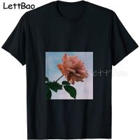 Roses Flowers Aesthetic Retro T Shirts Men Cotton Tshirt Funny Tee Shirt Vintage T Shirt 100% Cotton Gildan