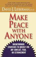 หนังสืออังกฤษใหม่ Make Peace with Anyone : Breakthrough Strategies to Quickly End Any Conflict, Feud or Estrangement [Paperback]