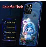 สแปร์พาร์ท LED เคสมือถือหลากสีสันขาเข้าสำหรับ Iphone 15Pro 15อัลตร้า12 13 14Promax 11Promax 7 8Plus สำหรับกระต่ายเคสแอปเปิ้ล XR XS Max ในชาม