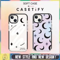 Luxury Fashion Moon Star CASETiFY Phone Case Compatible for iPhone14/13/12/Pro/Max iPhone Case 11 Pro Max Transparent Shockproof Protective Soft Cover