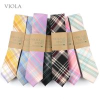 54 Styles Campus Youth Striped Soft Collage Student Necktie School Uniform Accessory Party Cosplay Men Women 6cm Plaid Tie Gift