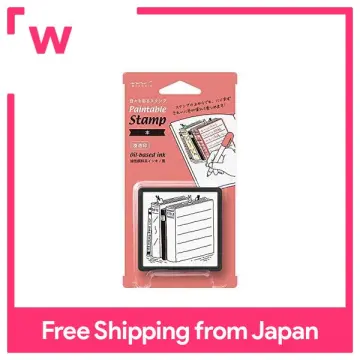 Midori Paintable Stamp - Pre-Inked - Half Size - Stationery