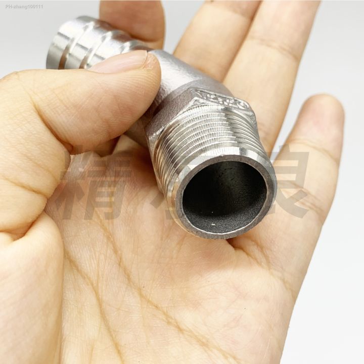 dn15-1-2-quot-bspt-male-to-20mm-hose-barb-hosetail-45-degree-elbow-connector-coupler-304-stainless-steel-pipe-fitting-connector