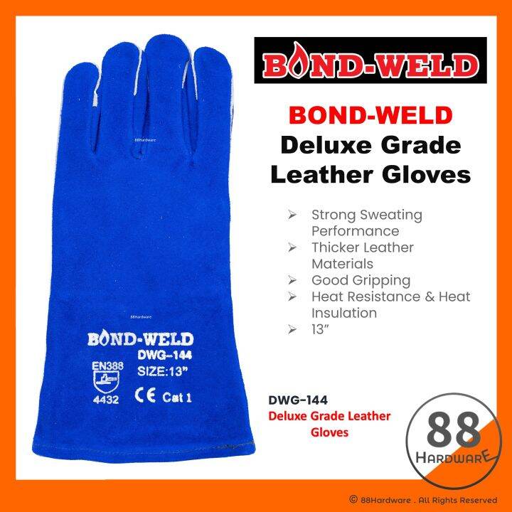 BondWeld Blue welding glove / safety glove / sarung tangan welding