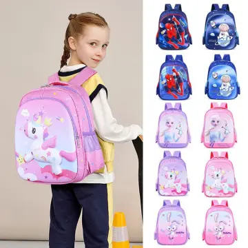 Pink Bear Backpack Y2K Waterproof PU Leather Schoolbag Girls