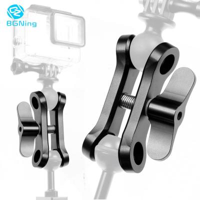 BGNING Aluminum Upgrade Extended Butterfly Clip 1inch Ball Head Clamp CNC Diving Waterproof for GoPro SLR Underwater PhotographyAdhesives Tape