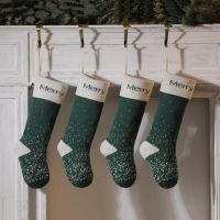 Letter Print Stockings Sack Decoration Christmas Sock Gift Knitting Stockings Pack Sock Gift Holders Candy Bag Navidad Noel P1 Socks Tights