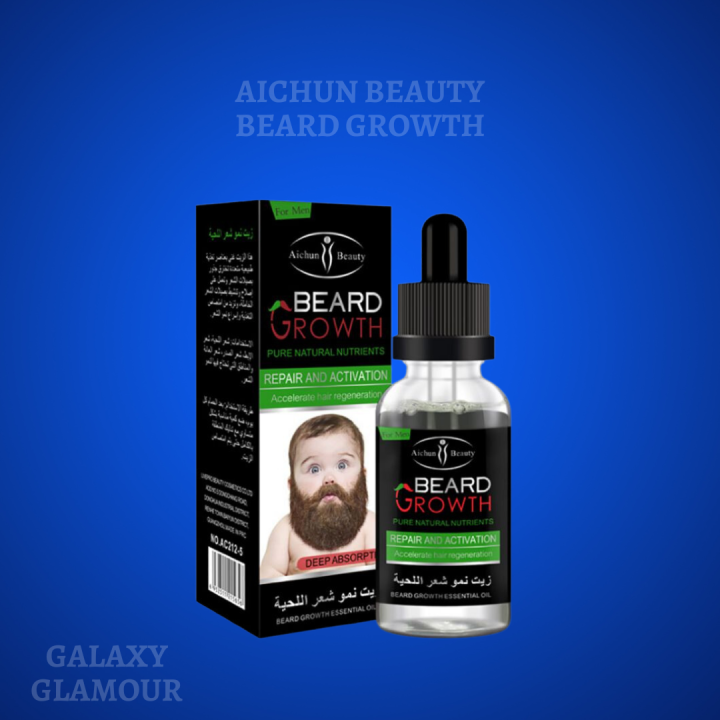 AICHUN Beard Growth Oil Premium Organic ORIGINAL Mustache Growth Oil