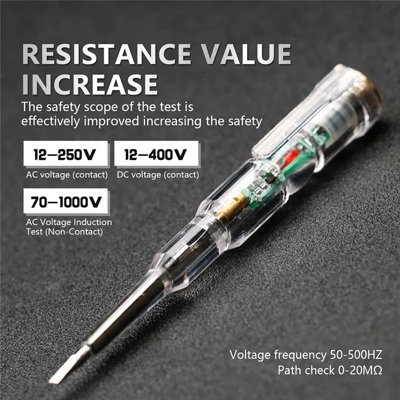 Voltage Tester Pen Intelligent Voltage Tester Pen AC Non contact Induction Test Pencil Voltmeter Power Detector Electrical Screwdriver Indicator