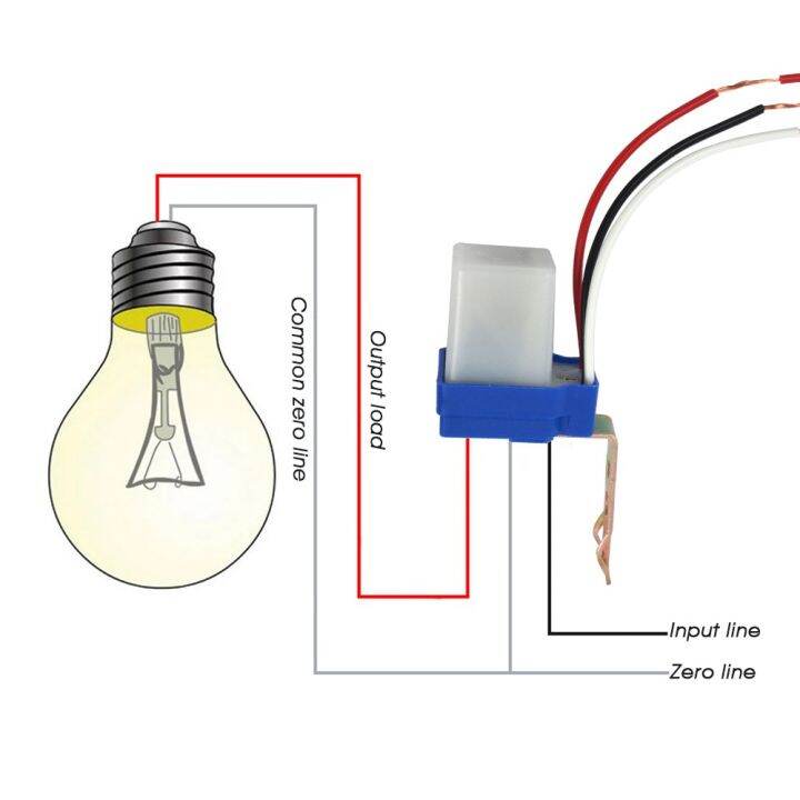 Automatic Auto on Off Photo Cell Street Light Switch DC AC 220V 50-60Hz ...