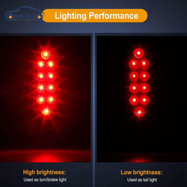 qiqi-ชุดไฟท้ายรถพ่วงไฟ-led-รูปไข่6นิ้ว2ชิ้น-ไฟเบรกหางหยุดเลี้ยว-ip65กันน้ำสำหรับรถบรรทุก12v-เทรลเลอร์-rv-รถ-utv-รถบัส-fast