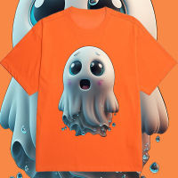 ร้อน เสื้อยืด Haolloween Ghost เสื้อยืดพิมพ์ลายลำลอง