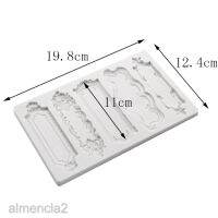 [L.W.F ร้อน] Chengม้ามือ [ALMENCLA2] DIY 3D แม่พิมพ์ซิลิโคนกรอบโบราณฟองดองเค้กตกแต่งแม่พิมพ์งานฝีมือช็อคโกแลต