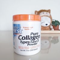 Doctors Best, Pure Collagen Types 1 and 3 Powder, 7.1 oz (200 g)  คอลลาเจนชนิดผง 6600 mg ขนาด 200 กรัม