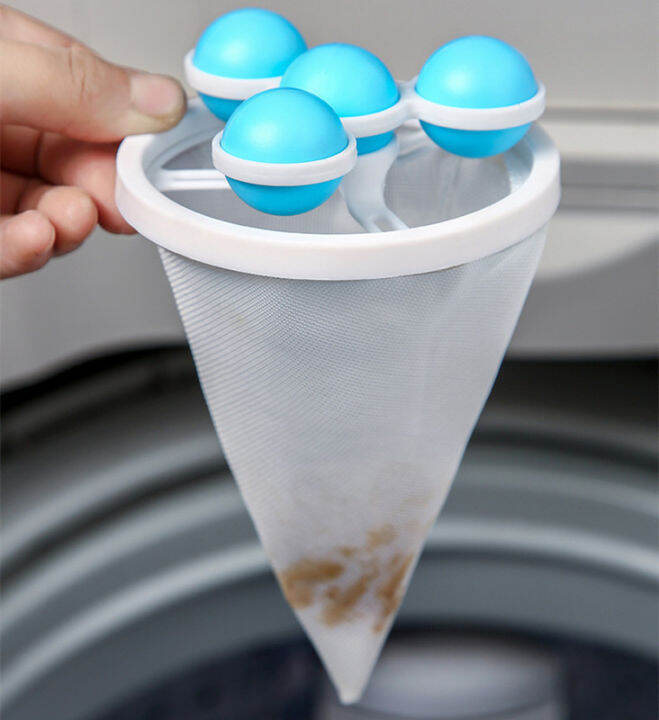 New Washing Machine Hair Removal Catcher Filter Mesh Pouch Cleaning