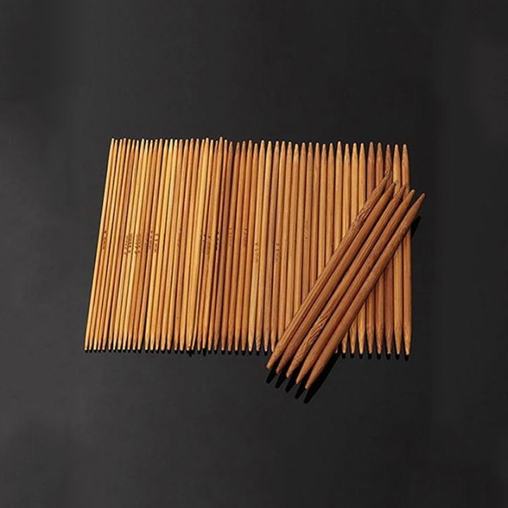 55pcs-double-pointed-carbonized-bamboo-knitting-needles-beginner-professional-sweater-crochet-hooks-tool-diy-knitting-13cm